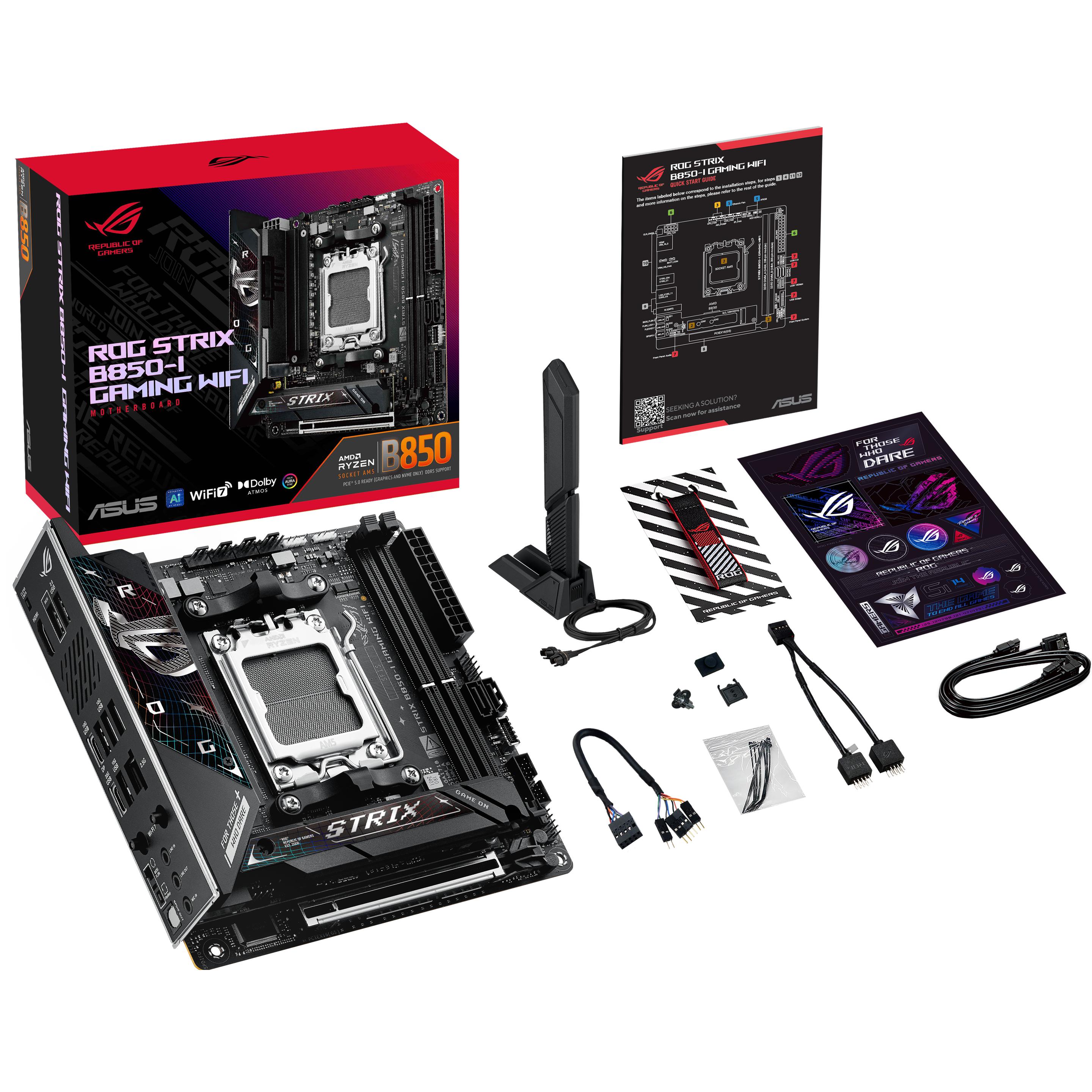 ASUS ROG STRIX B850-I GAMING WIFI (AM5, AMD B850, Mini-ITX), Mainboard