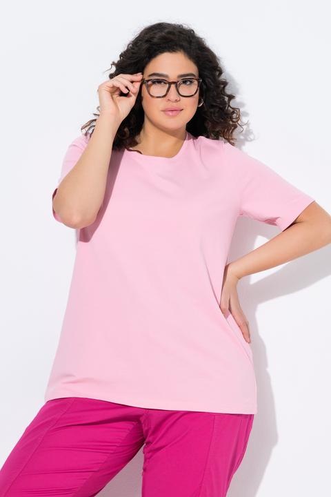 Actual product image Ulla Popken Essential Round Neck Stretch Tee (62)