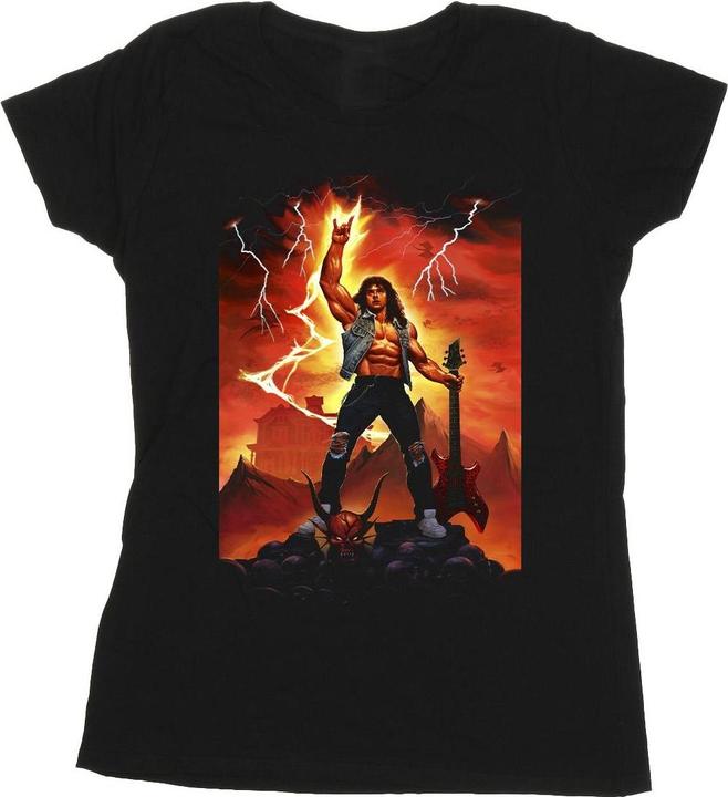 Actual product image Netflix Womens/Ladies Stranger Things Hell Guitar Cotton T-Shirt (M)