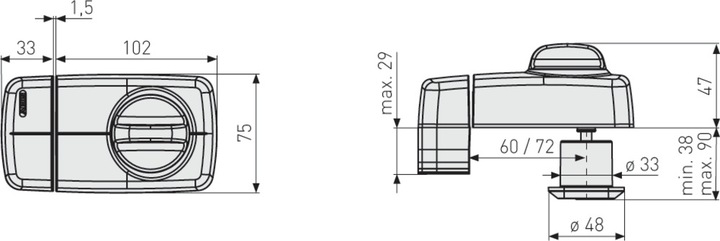 Produktbild Abus 7010 W EK