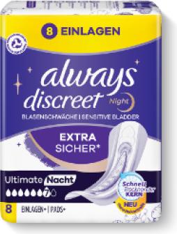 Actual product image Always Discreet (8 x, L)