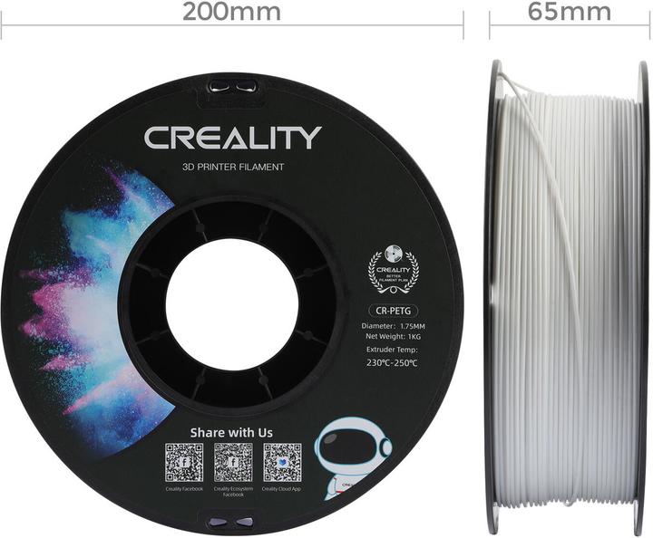 Produktbild Creality Filament (PETG, 1.75 mm, 1000 g, Weiss)
