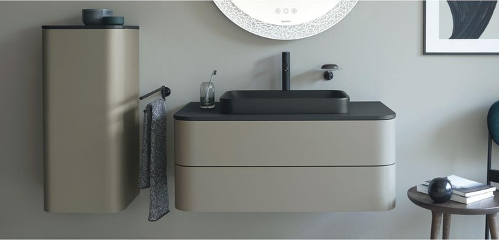 Image du produit Duravit Vasque à poser Happy D.2 Plus 60 x 40 cm Anthracite mat/blanc (400 mm, 600 mm)