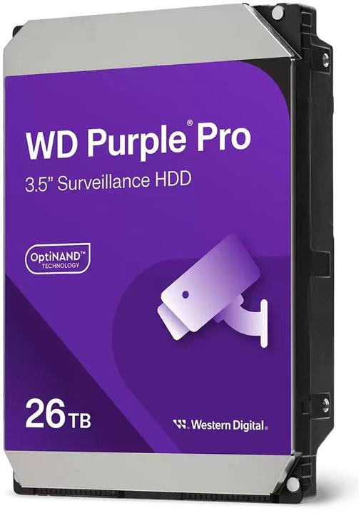 Produktbild WD HDD Purple Pro 26TB 3.5 SATA 6GBs 512MB (26 TB, 3.5", CMR)