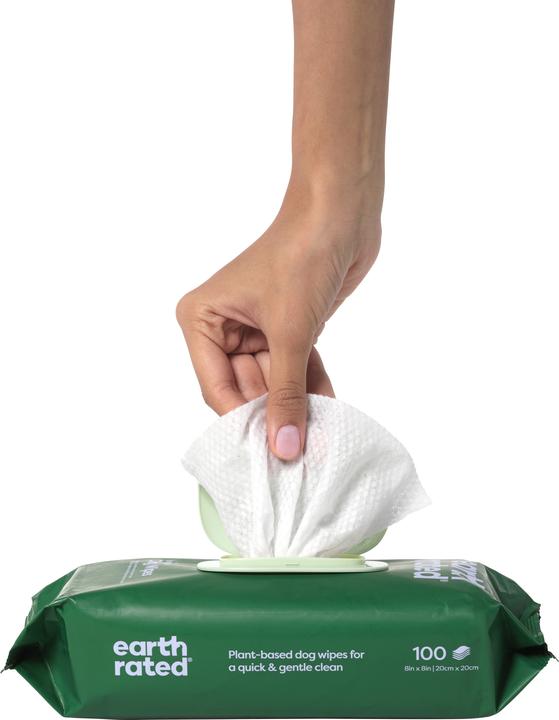 Actual product image Earth Rated Wet wipes (lavender (Dog)