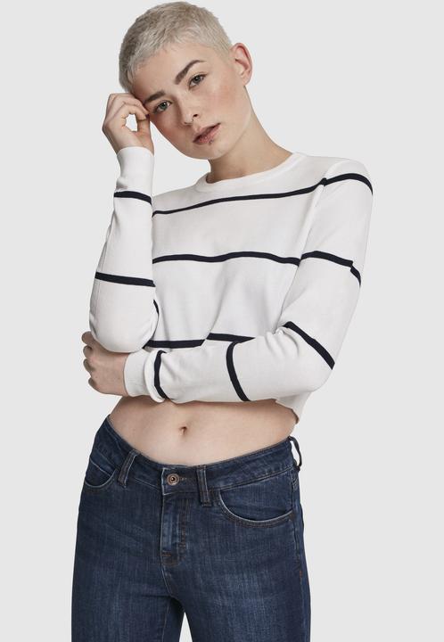 Produktbild Urban Classics Ladies Short Striped Sweater (XL)