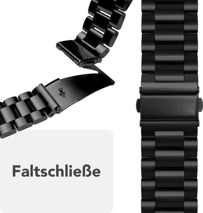 Produktbild Nalia Mova Edelstahl-Armband für Apple Watch, Metallarmband gebürstet - Stabil, Rostfrei & Matt (Edelstahl)
