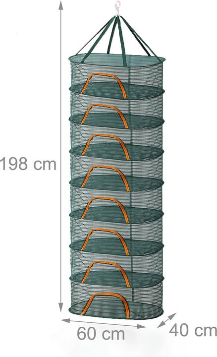 Produktbild Relaxdays Faltbares Trockennetz Oval