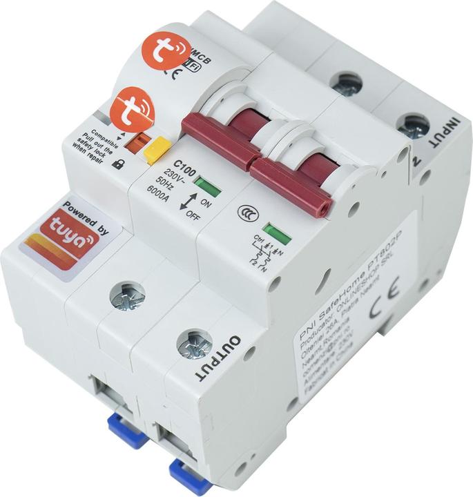PNI Sécurité automatique intelligente SafeHome PT802P WiFi, 3P, 100 A, contrôle Internet, mobile