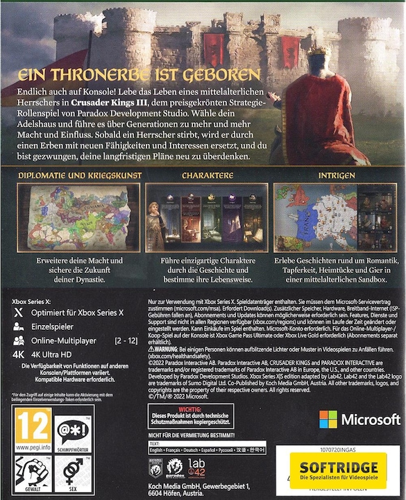 Actual product image Paradox Interactive Crusader Kings III Day One Edition (Xbox Series X, DE)