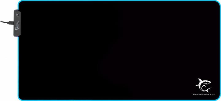 Produktbild White Shark Mouse pad for games with RGB backlight Luminous XL, 800x350x3mm (XL)