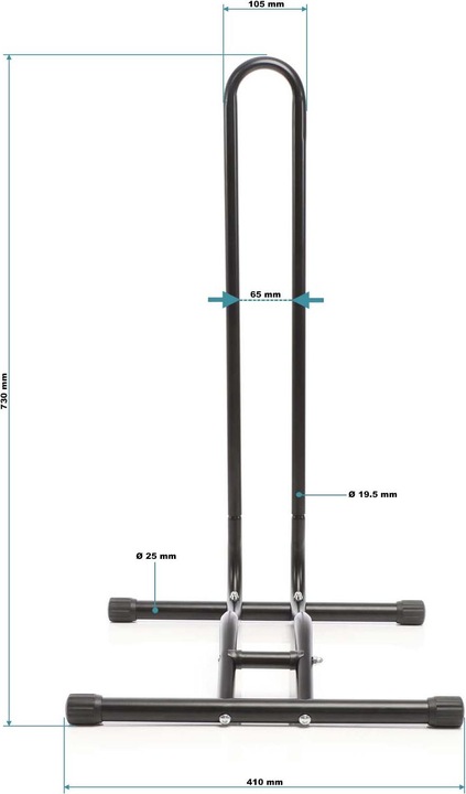 Produktbild Toboli Mobiler Fahrradständer 1 Fahrrad Bodenständer Reparatur Montageständer