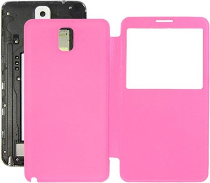 Produktbild König Design Handyhülle Tasche Flipcover mit Fenster für Samsung Note 3 / N9000 (Samsung Galaxy Note 3 N9000, Samsung Galaxy Note 3)