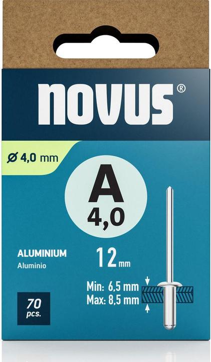 Immagine prodotto Novus Blindniete A4 x L: 12 mm Alu