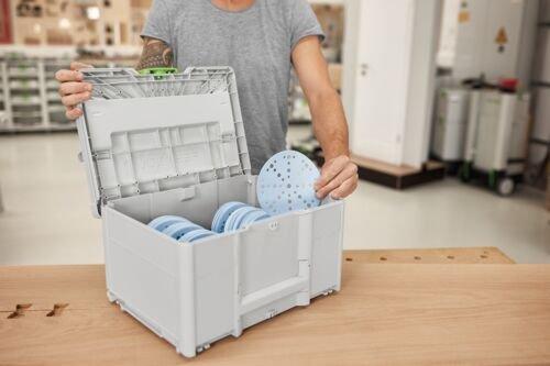 Image du produit Festool Systainer³ d'abrasifs SYS-STF D150 GR-Set (P180, P60, P120, P220, P80, P150)