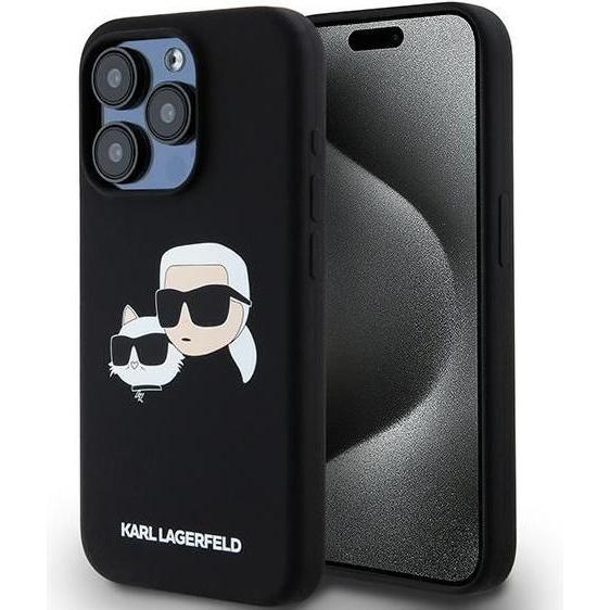 Karl Lagerfeld KLHMP15XSKCHPPLK iPhone 15 Pro Max 6.7" czarny/black hardcase Silicone Karl & Choupet (Apple iPhone 15 Pr...