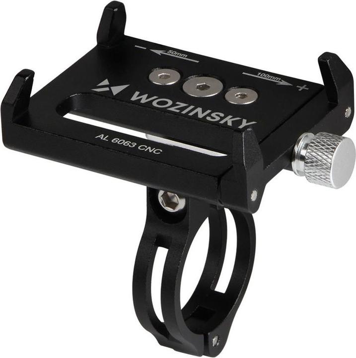 Actual product image Wozinsky bicycle phone holder on the handlebar black (WBHBK1)