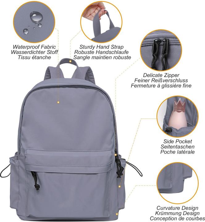 Produktbild Only-Bags.Store Rucksack Schule Teenager, Schultasche, Schulranzen mit Laptopfach