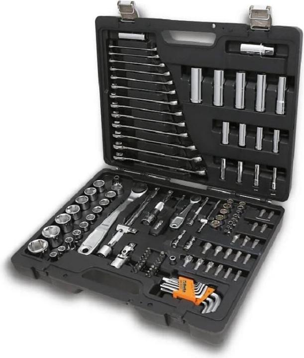 Image du produit BETA 020566110 Mobiler Kunststoffkoffer mit herausnehmbarer Werkzeugtafel 163-teilig 2056T/E (163 pièces)