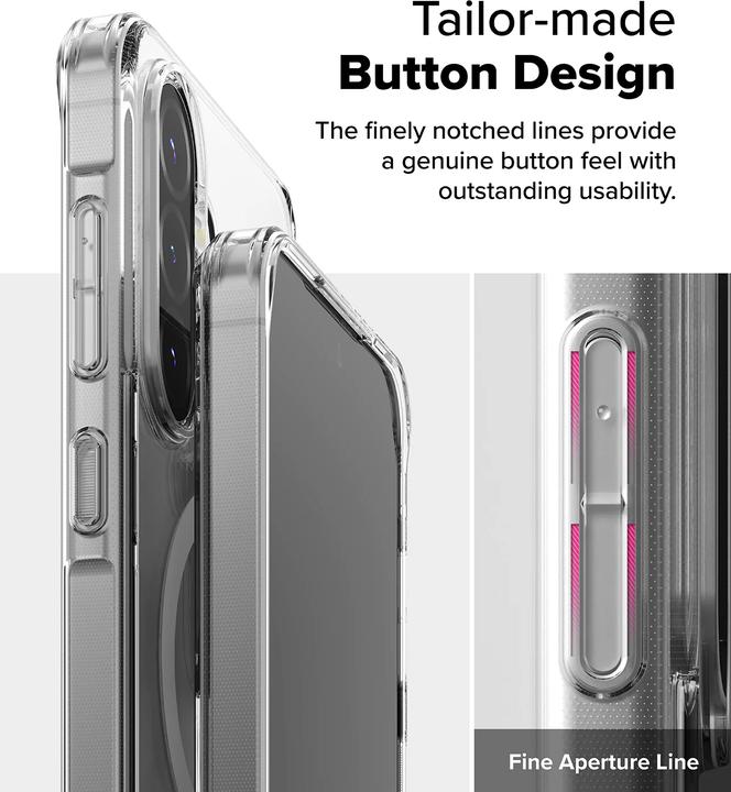 Actual product image Ringke Fusion Magnetic MagSafe Case for Samsung Galaxy A36 / A56 5G - Transparent (Samsung Galaxy A36, Samsung Galaxy A56 5G)