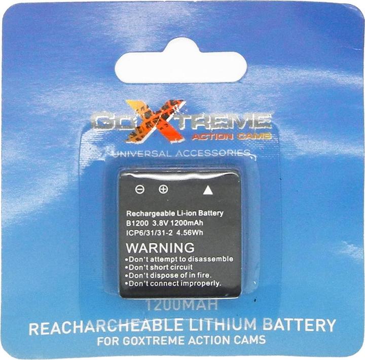Actual product image Goxtreme 1200mAh Li-ion battery for action cameras