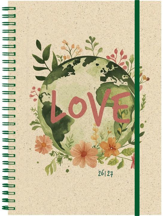 Simplex Schulagenda Graspaier Weekly A6 2026/2027, Love (A6, 1 semaine / 2 pages)