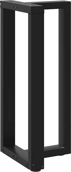Produktbild VidaXL Bartischbeine T-Form 2 Stk. Schwarz 50x35x(111-112) cm Stahl Tischbein