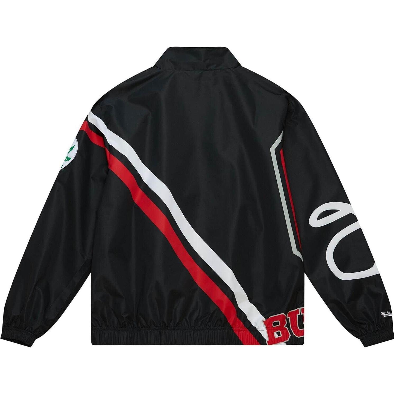 Thumbnail - Mitchell & Ness, Herren, Jacke, M&N Exploded Logo Warm Up Jacke NCAA Ohio State - M (M), Schwarz, M