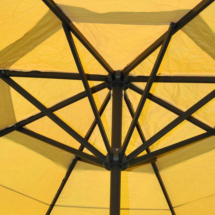 Image du produit Mendler Parasol Meran Pro, Gastronomie Parasol de marché avec volant Ø 5m polyester/alu, jaune sans pied (5 m)