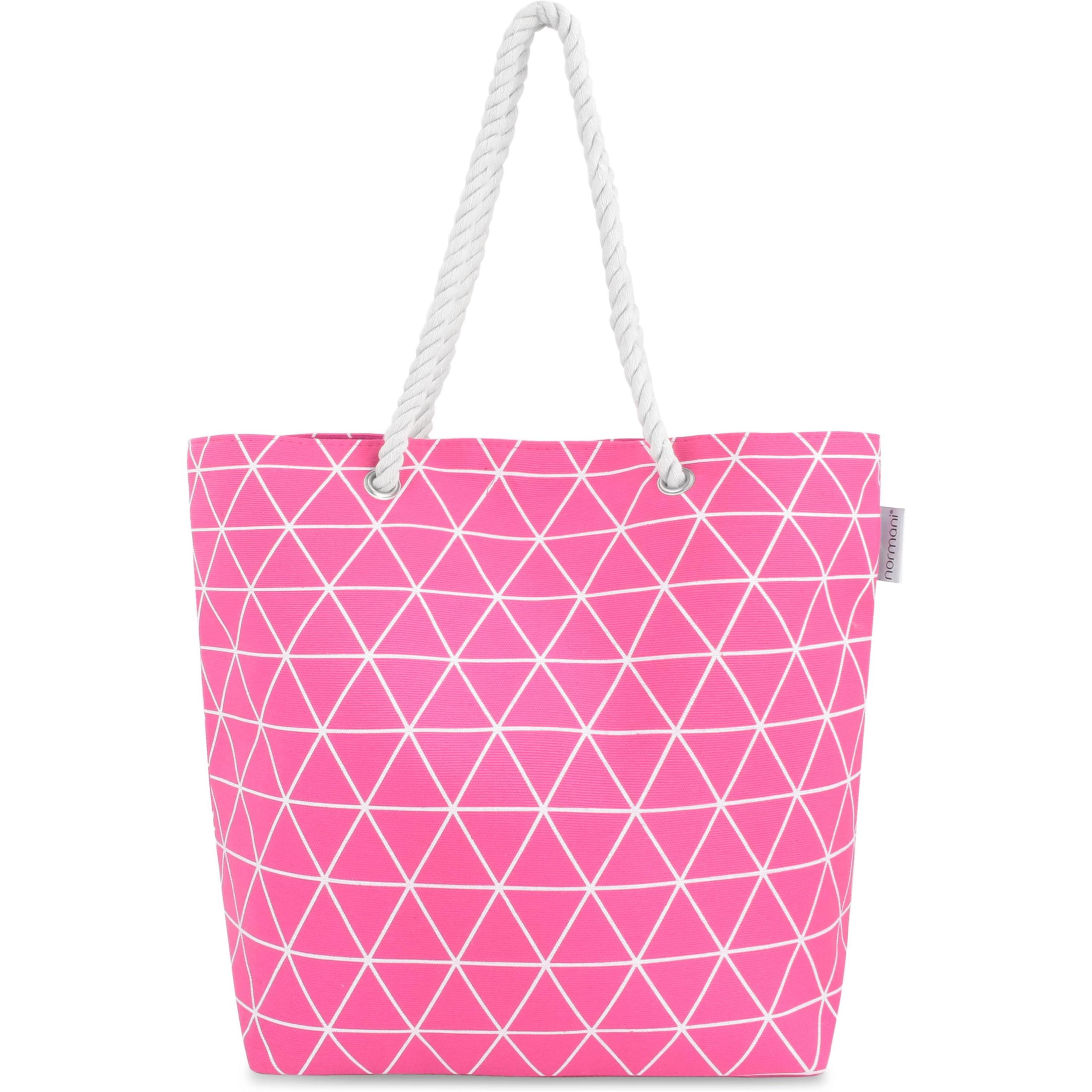 Normani, Tasche, Sommer-Umhängetasche, Strandtasche, Rosa, (17 l)