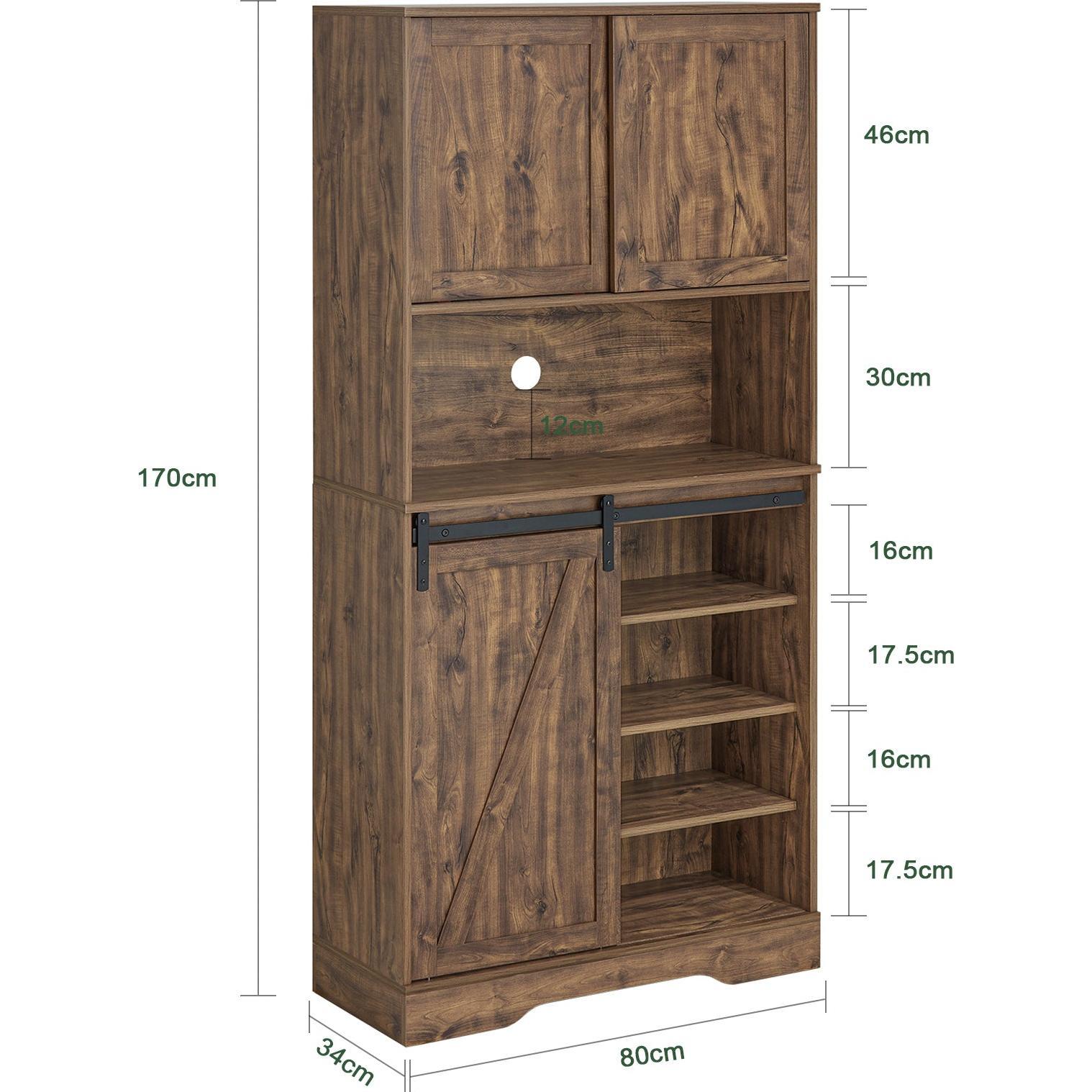 Thumbnail - SoBuy, Kommode + Sideboard, Sideboard mit Schiebetür (80 x 170 x 34 cm)