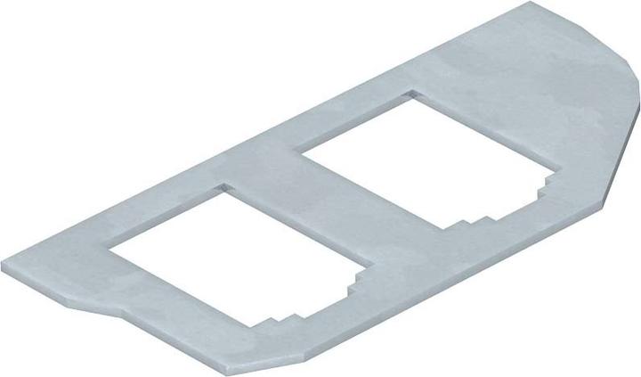 Actual product image OBO Bettermann OBO MPR2/2B mounting plate with 2 x hole pattern type B (Various)