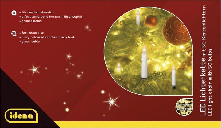 Produktbild Idena Kerzenlichterkette LED 50er warmweiss für Innen (0.04 m)