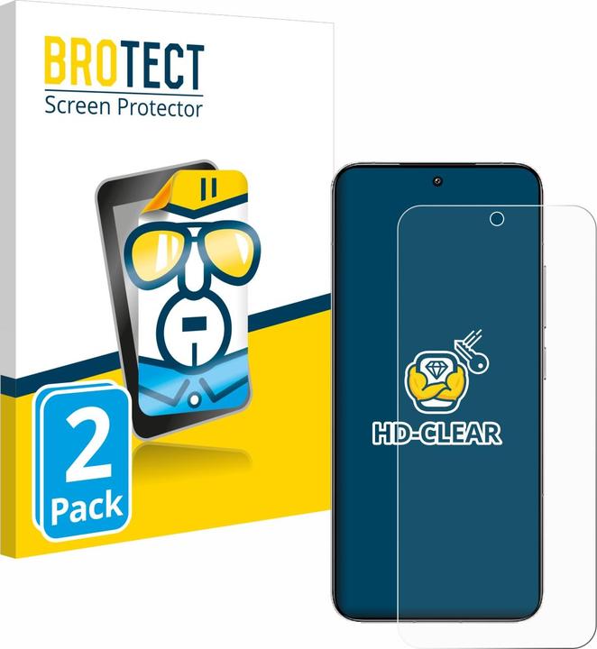Actual product image BROTECT Screen Protector Clear (2 Piece, Xiaomi 14)