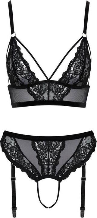 Actual product image Cottelli Collection Bra & Thong black S (S)