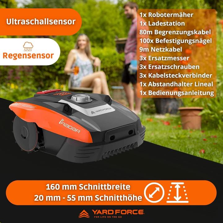 Produktbild Yard Force Compact 300RBS (300 m², Begrenzungskabel)