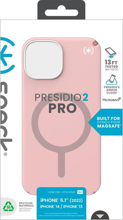 Productafbeelding speck Presidio2 Pro voor iPhone 15 Hulle MagSafe Back Cover Roze (Apple iPhone 15)
