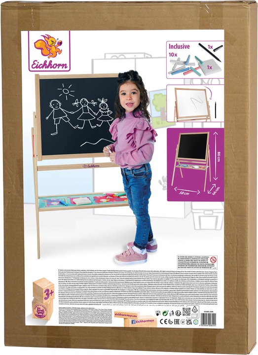 Produktbild Eichhorn Staand Schoolbord met Krijtjes