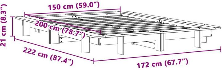 Image du produit vidaXL Bettgestell (150 x 200 cm)