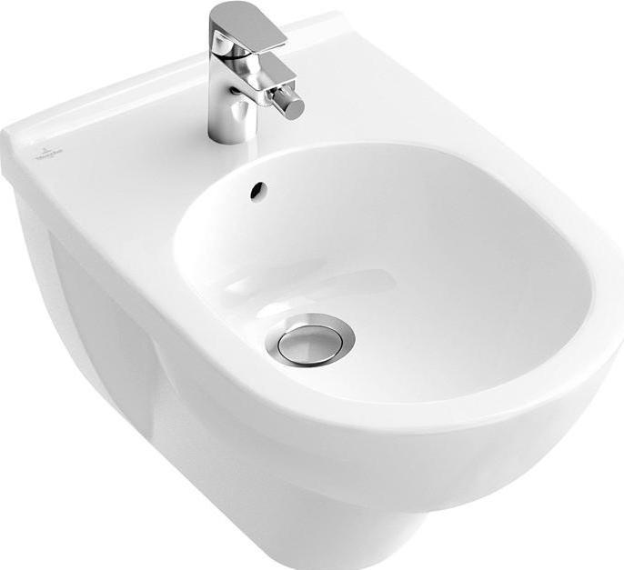 Villeroy & Boch Wall-mounted bidet O.novo 546000R1 white with coating