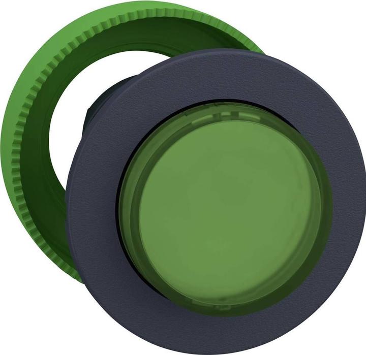 Actual product image APC Front element illuminated pushbutton, ø30mm, without detent, protruding pushbutton, green, raised