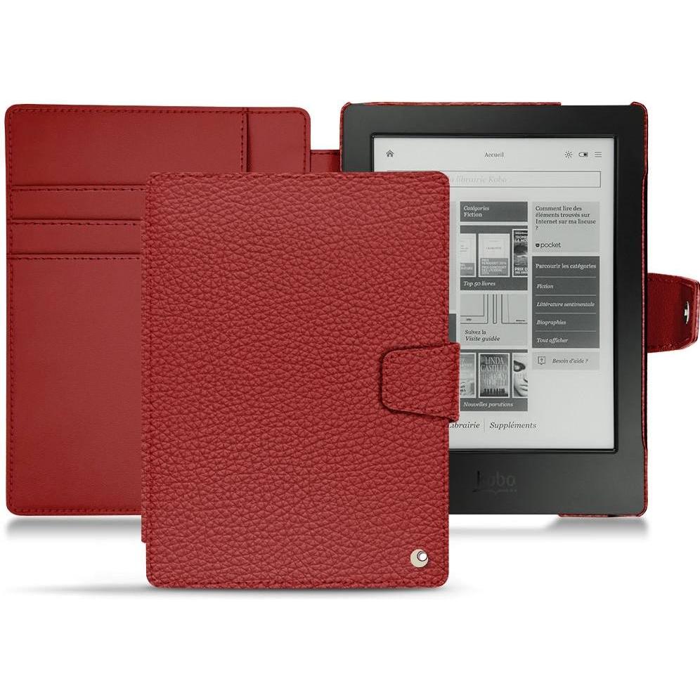 Noreve Lederschutzhülle Wallet (Aura H2O), Tablet Hülle, Rot