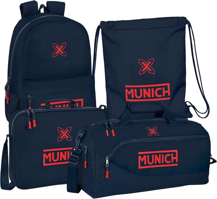 Actual product image Safta Munich Flash Sport Bag, Adjustable Shoulder Strap, Removable Bottom, Trolley-Compatible Backpack