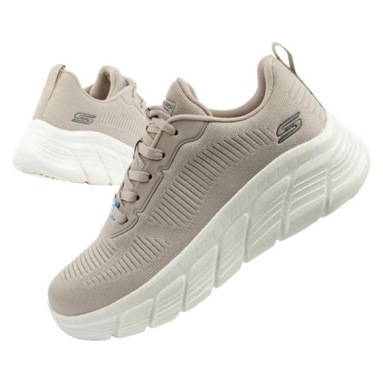 Skechers, Vrouwen, Sneakers, Bobs B Flex Damessneakers, Modieus Beige, Beige, (38)