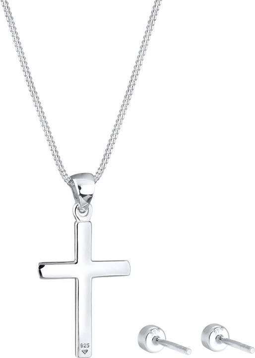 Elli Kreuz, Solitär-Ohrring (925er Sterling Silber)