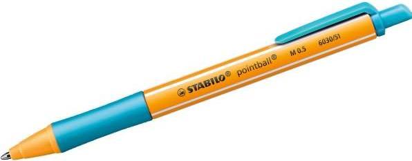 Actual product image STABILO pointball retractable biros (Turquoise, 1 x)
