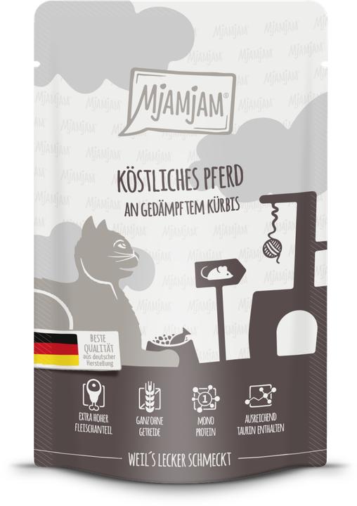 Produktbild Mjamjam Köstliches Pferd an gedämpftem Kürbis (Adult, 1 Stk., 125 g)
