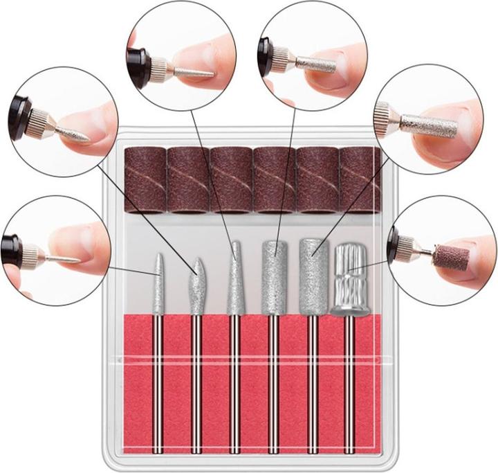 Produktbild Noya Elektrische Nagelfräse 6in1 Nagelfeile Polier- und Pflege Set Maniküre/Pediküre