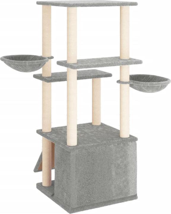 Actual product image vidaXL Kratzbaum (133 cm, Light grey)