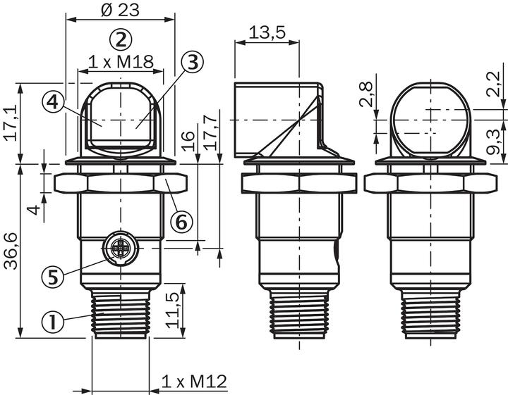 Actual product image Sick Circular photoelectric sensor